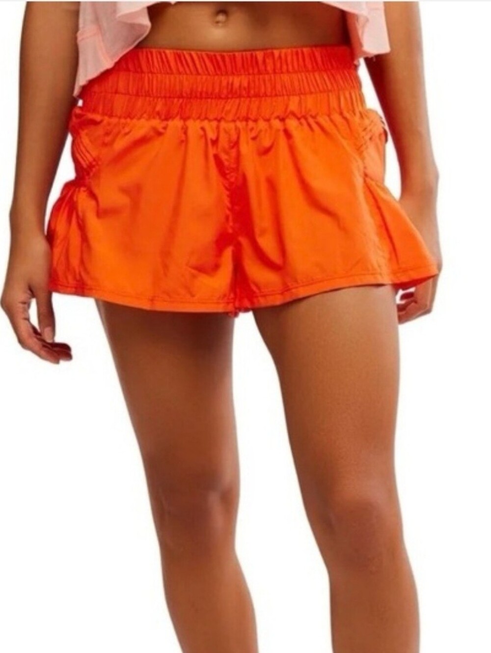 Free People Movement NWT Get Your Flirt On Orange Shorts *Current